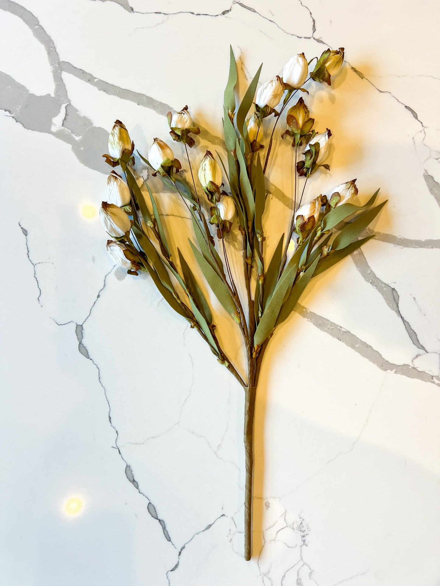 Lantern Bud Layering Stem | Cream Faux Fall Floral