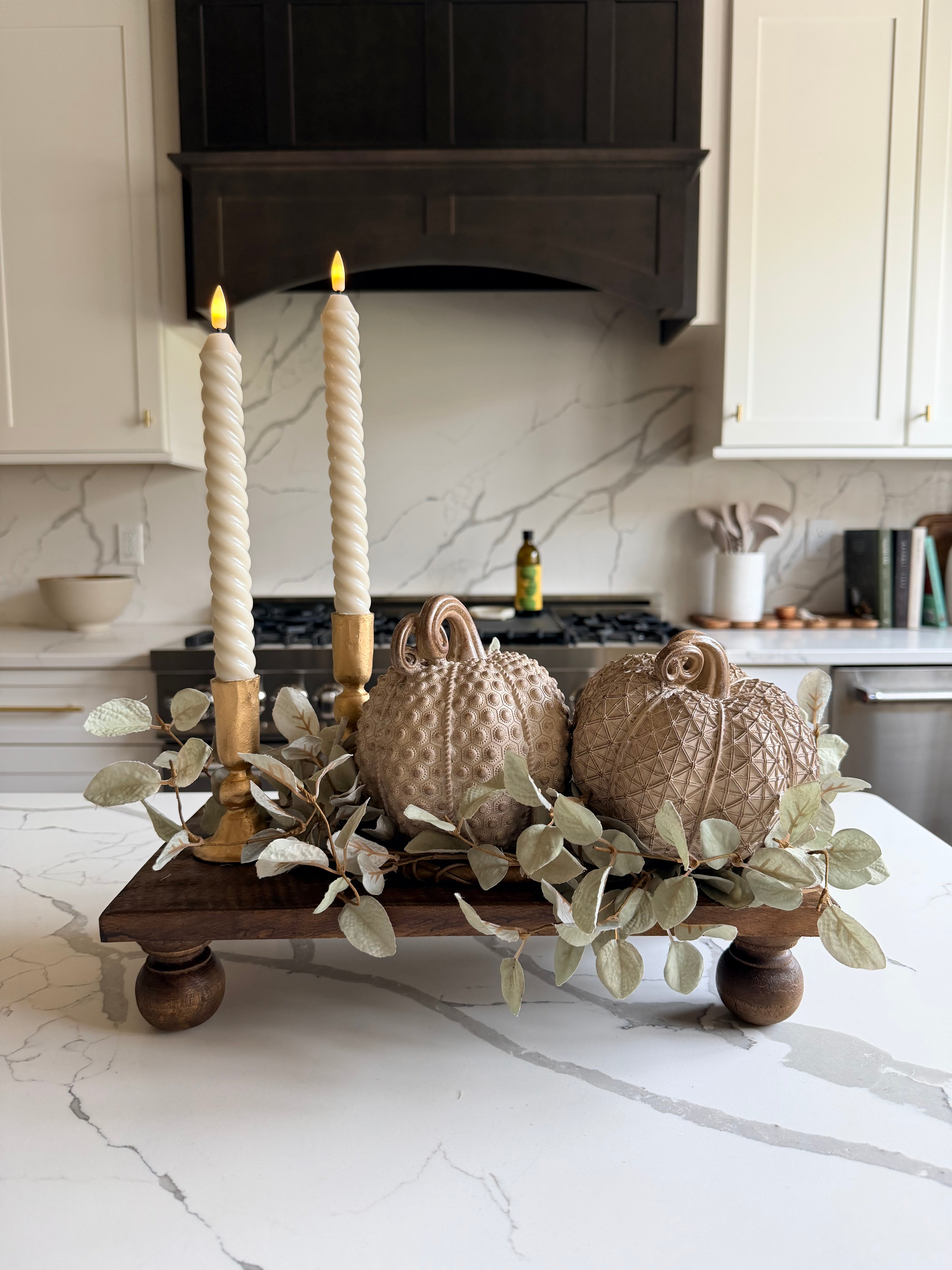 Golden Harvest Mantel Styled Look