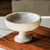White Marble Pedestal Bowl