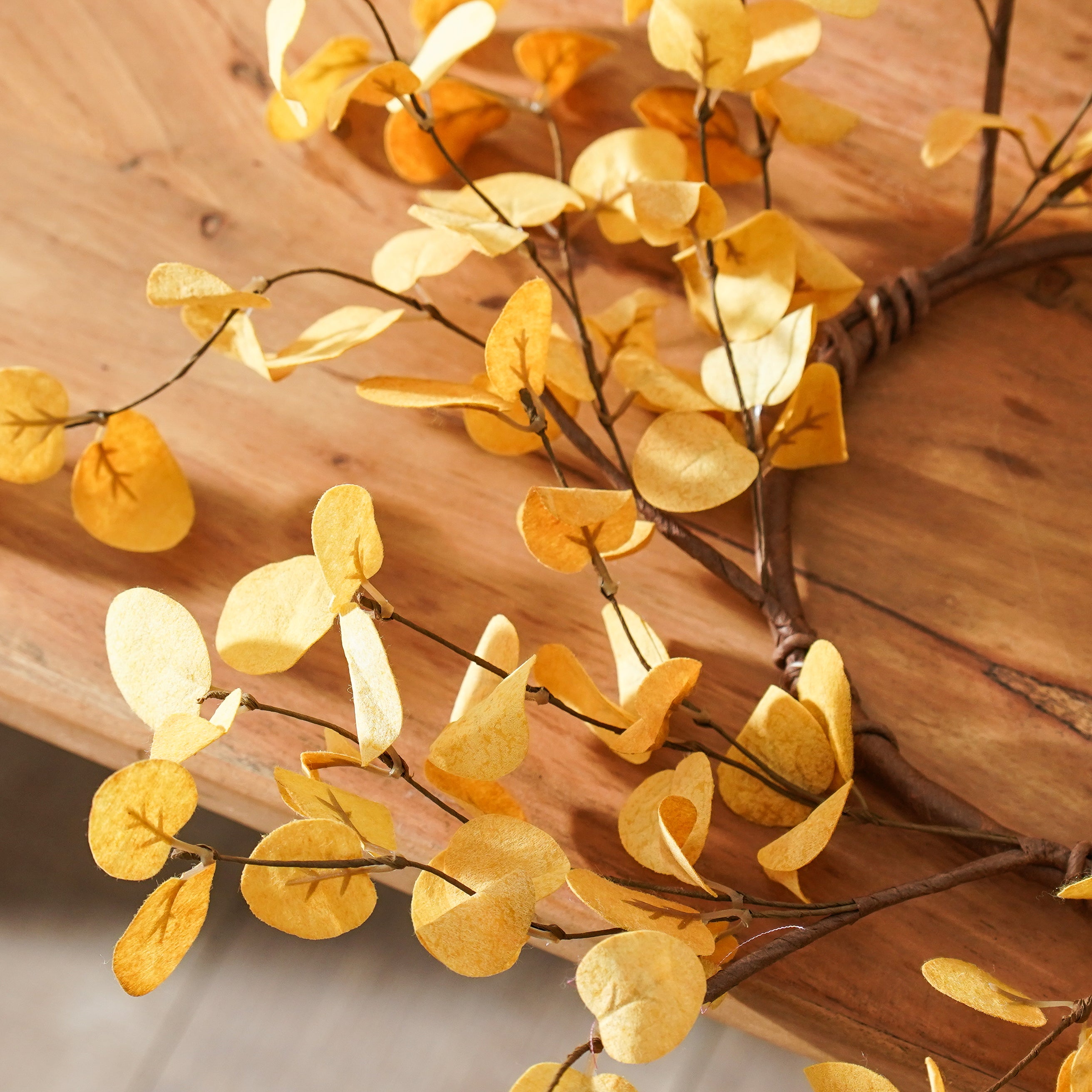 Mustard Fall Candle Ring | 16”
