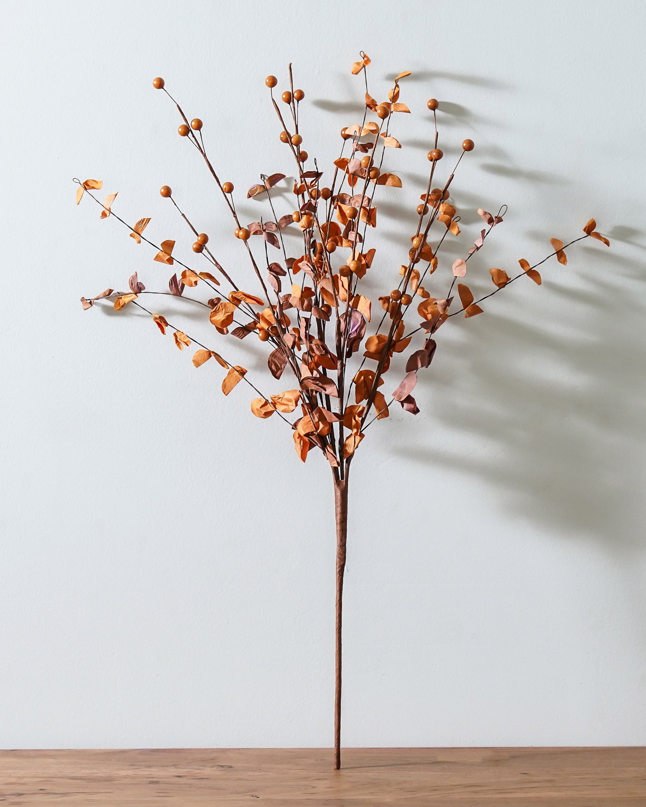 Leafy Berry Bush | Burnt Orange