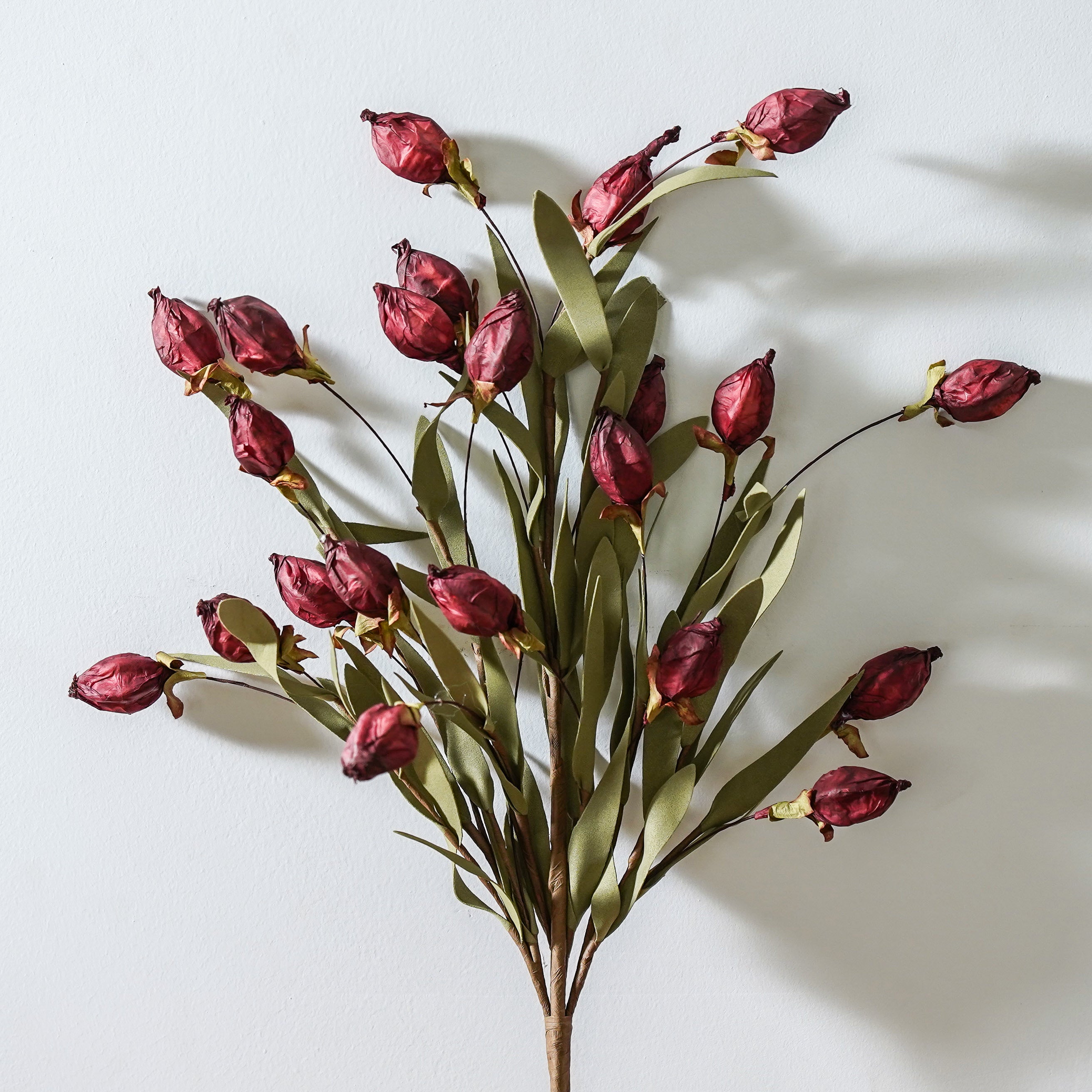 Lantern Bud Luxe Bush | Burgundy PRE ORDER