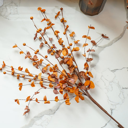 Leafy Berry Bush | Burnt Orange