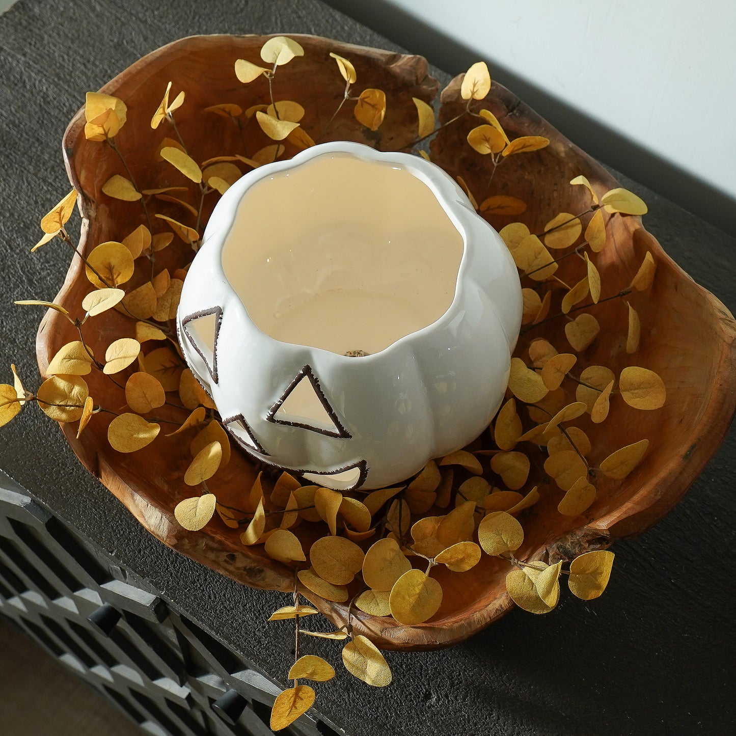 Mustard Fall Candle Ring | 16”