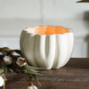 Ceramic Pumpkin Jar Candle | Large