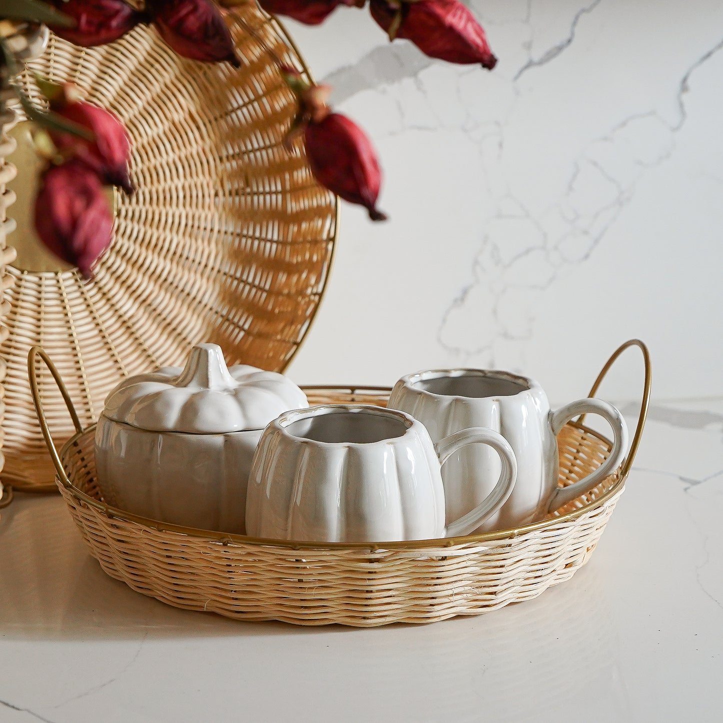 Reactive Glaze Pumpkin Mug