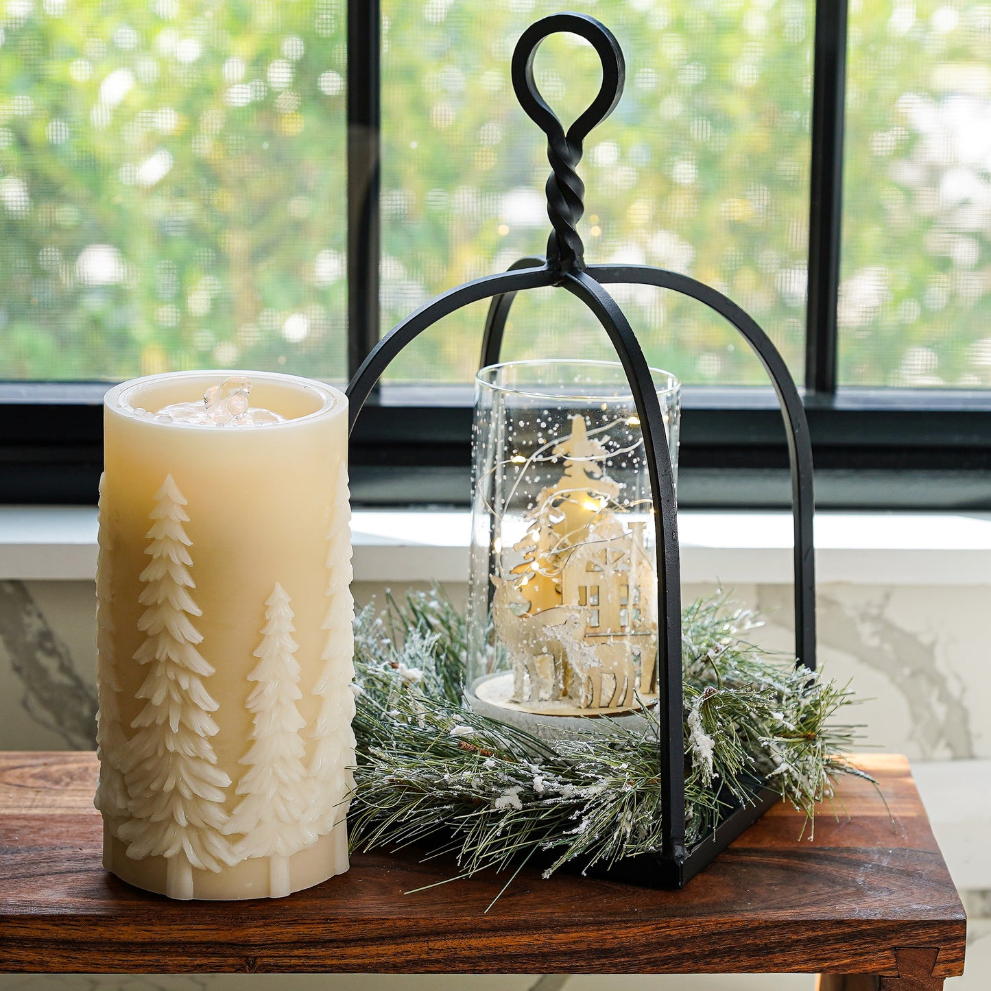 Fountain Water Wick Tree Candle