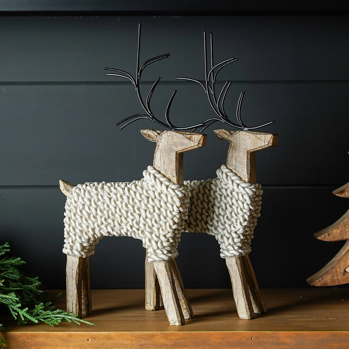Resin Sweater Deer Set