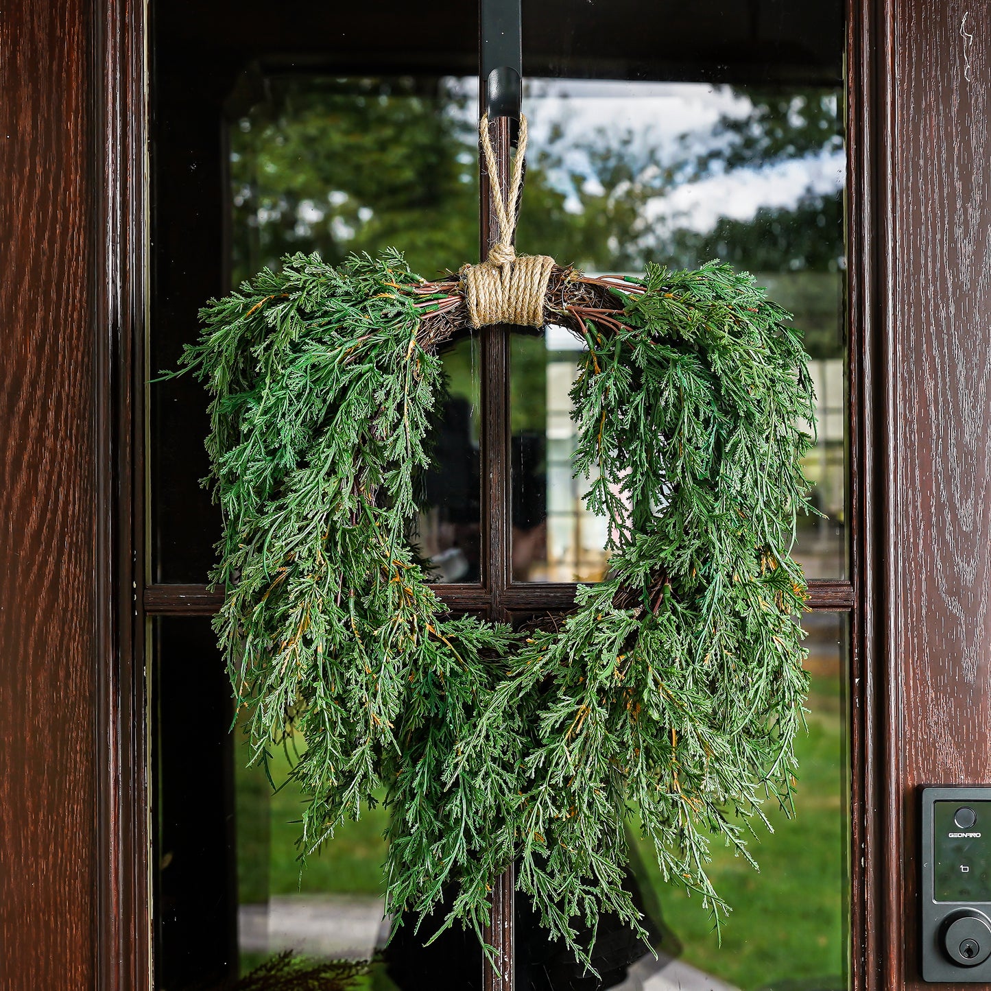 Draping Juniper Hanging Wreath | Small