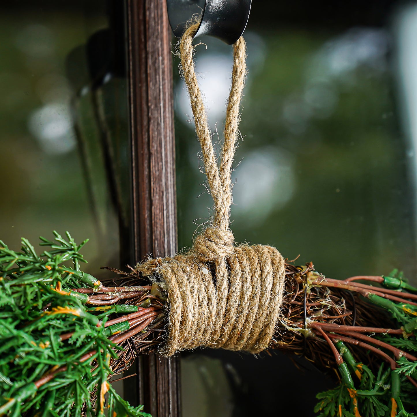 Draping Juniper Hanging Wreath | Small