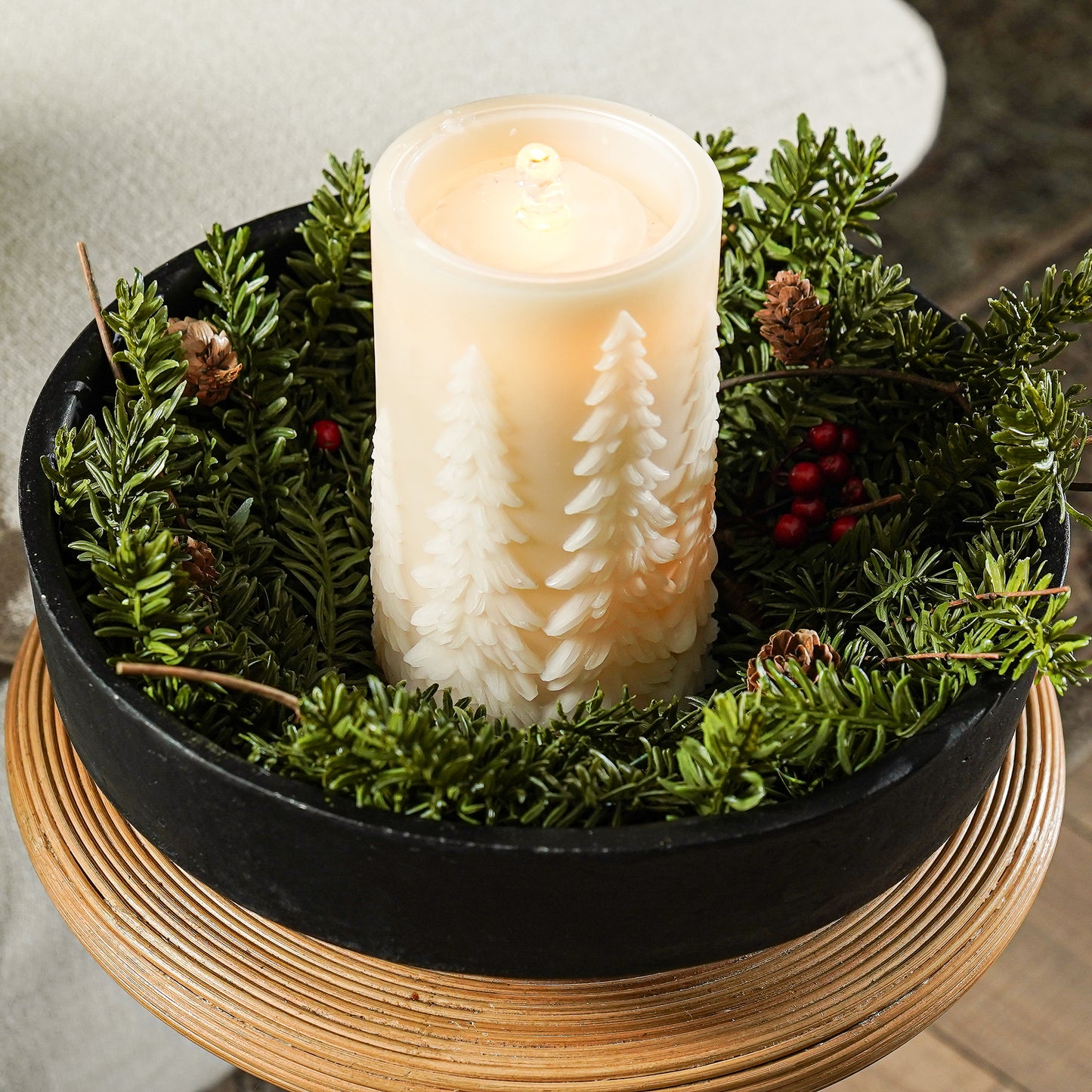 Fountain Water Wick Tree Candle