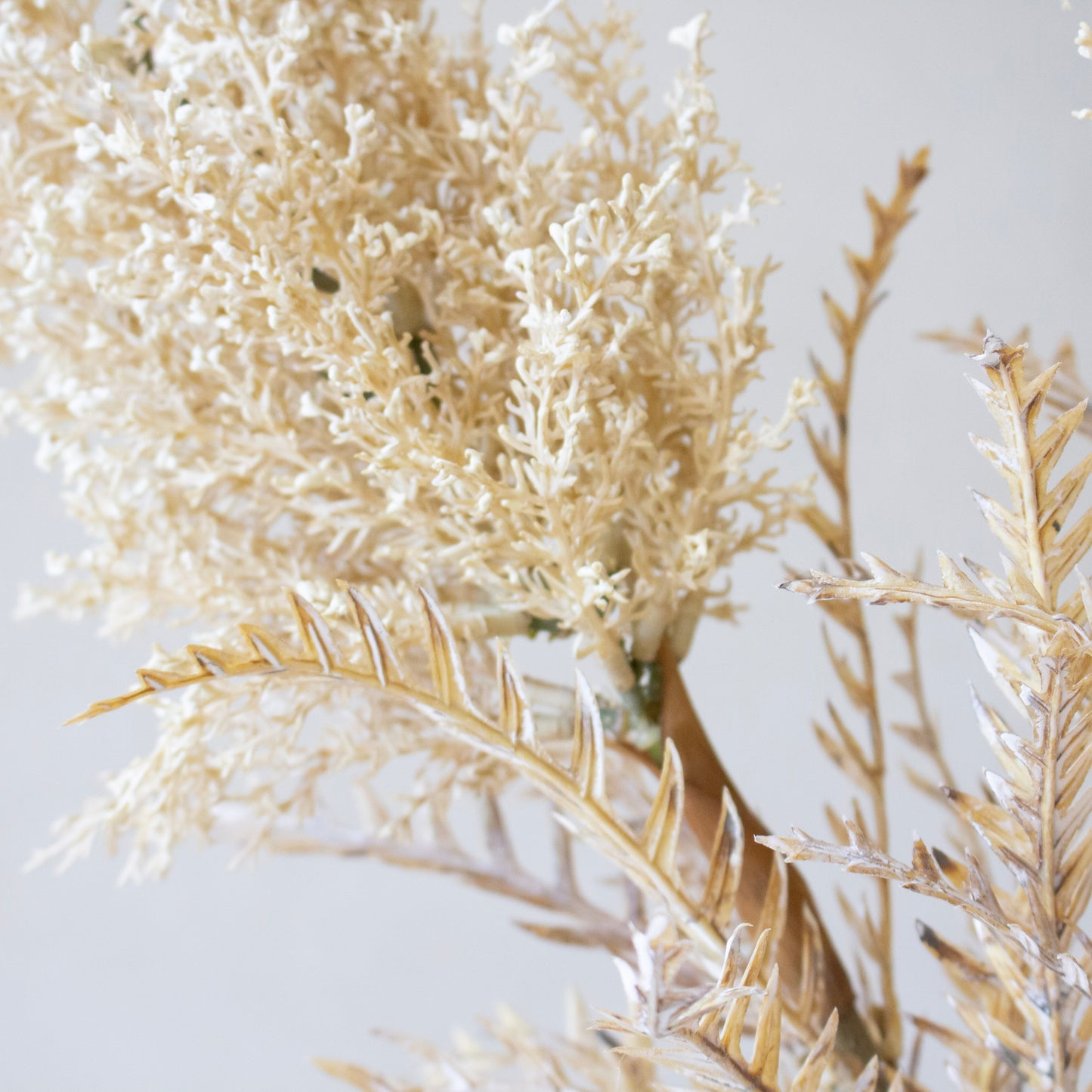 Natural Lace Leaf Stem | Cream