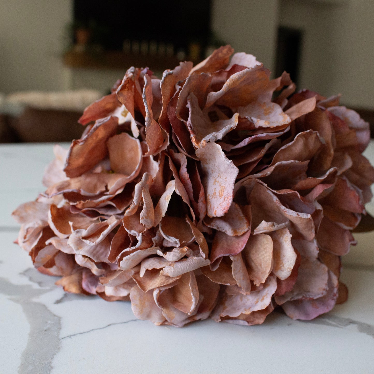 Fall Faux Hydrangea Stem | Blush