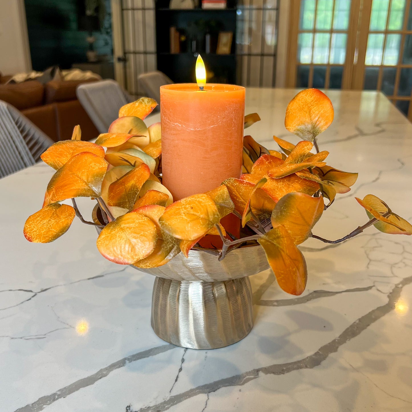 Mustard Eucalyptus Candle Ring