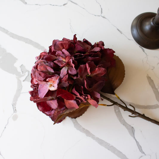 Hydrangea Stem | Burgundy