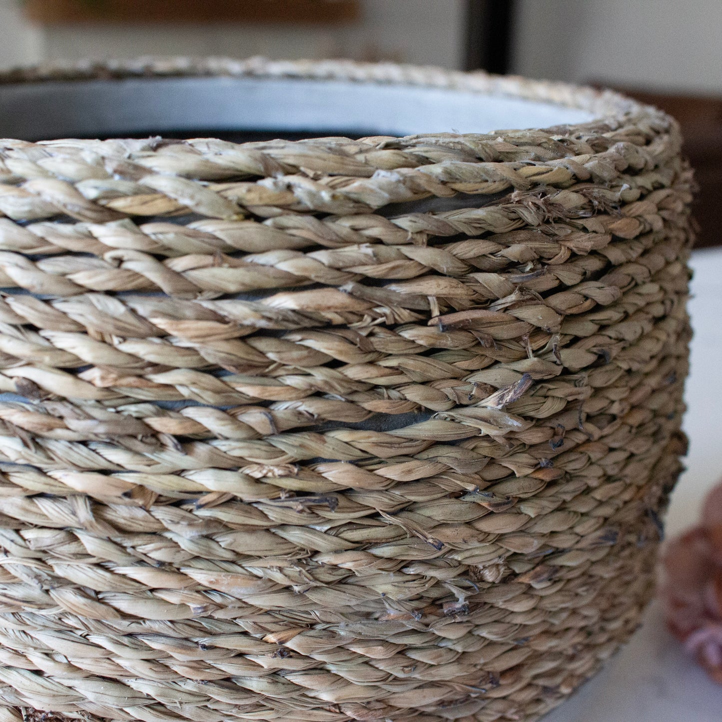 Rope Wrapped Concrete Pot