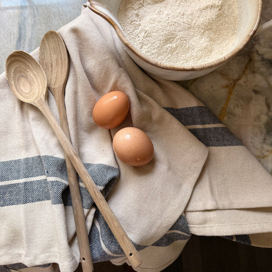 Blue Stripe Cotton Kitchen Towel | Set of 2