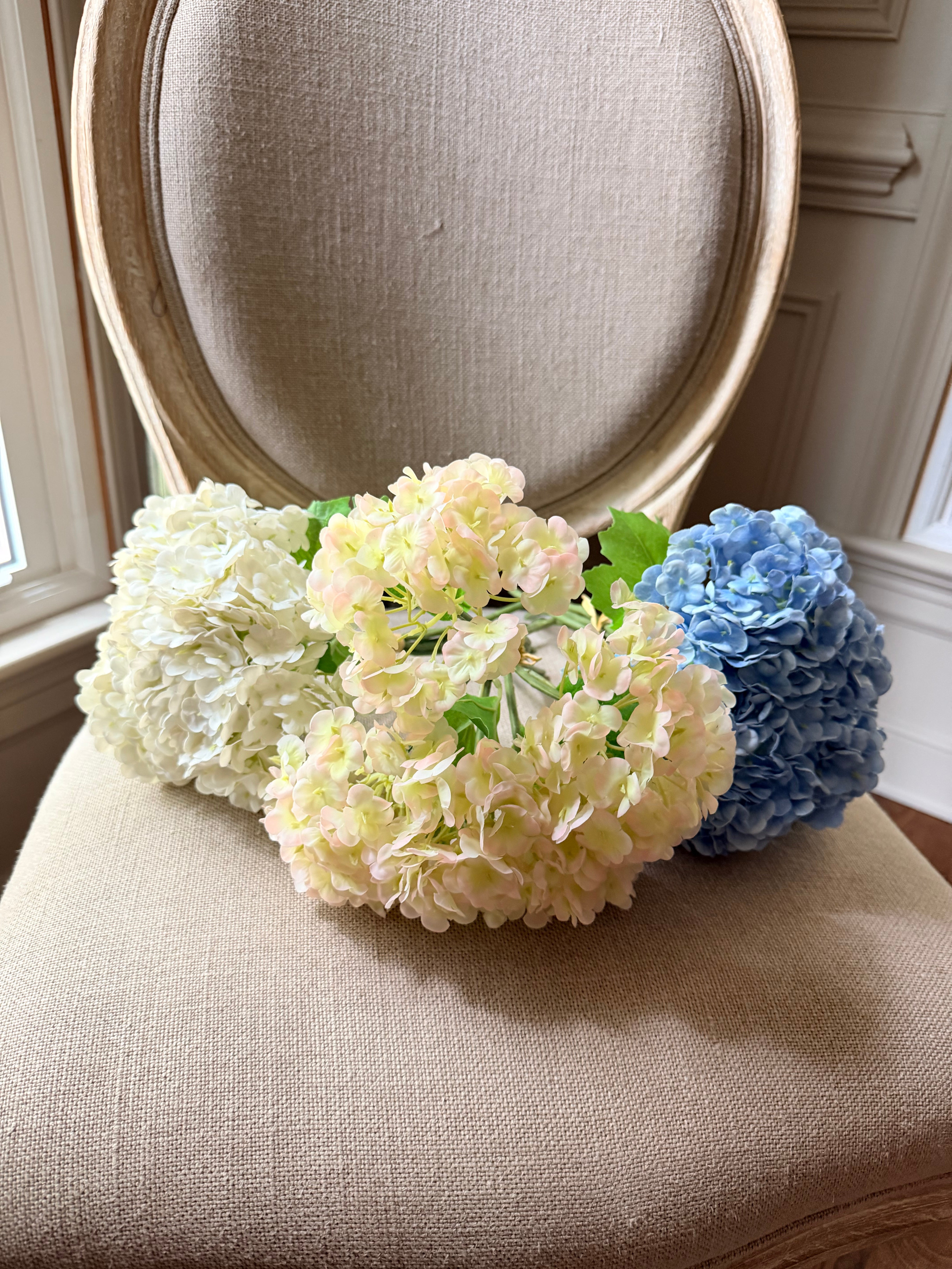 Real Touch White Mini Hydrangea Bundle