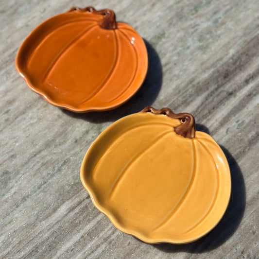 Ceramic Pumpkin Dish