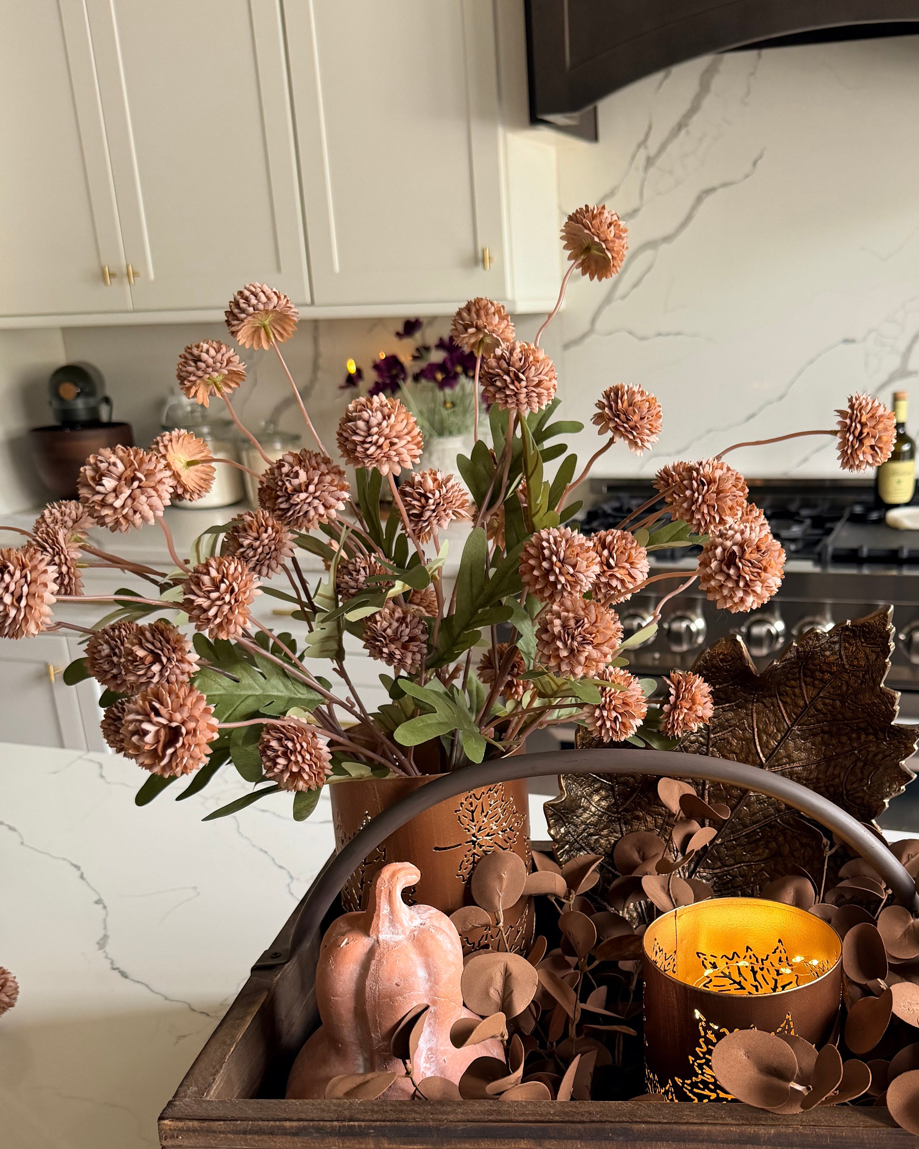 Taupe Fall Thistle Stem Bunch