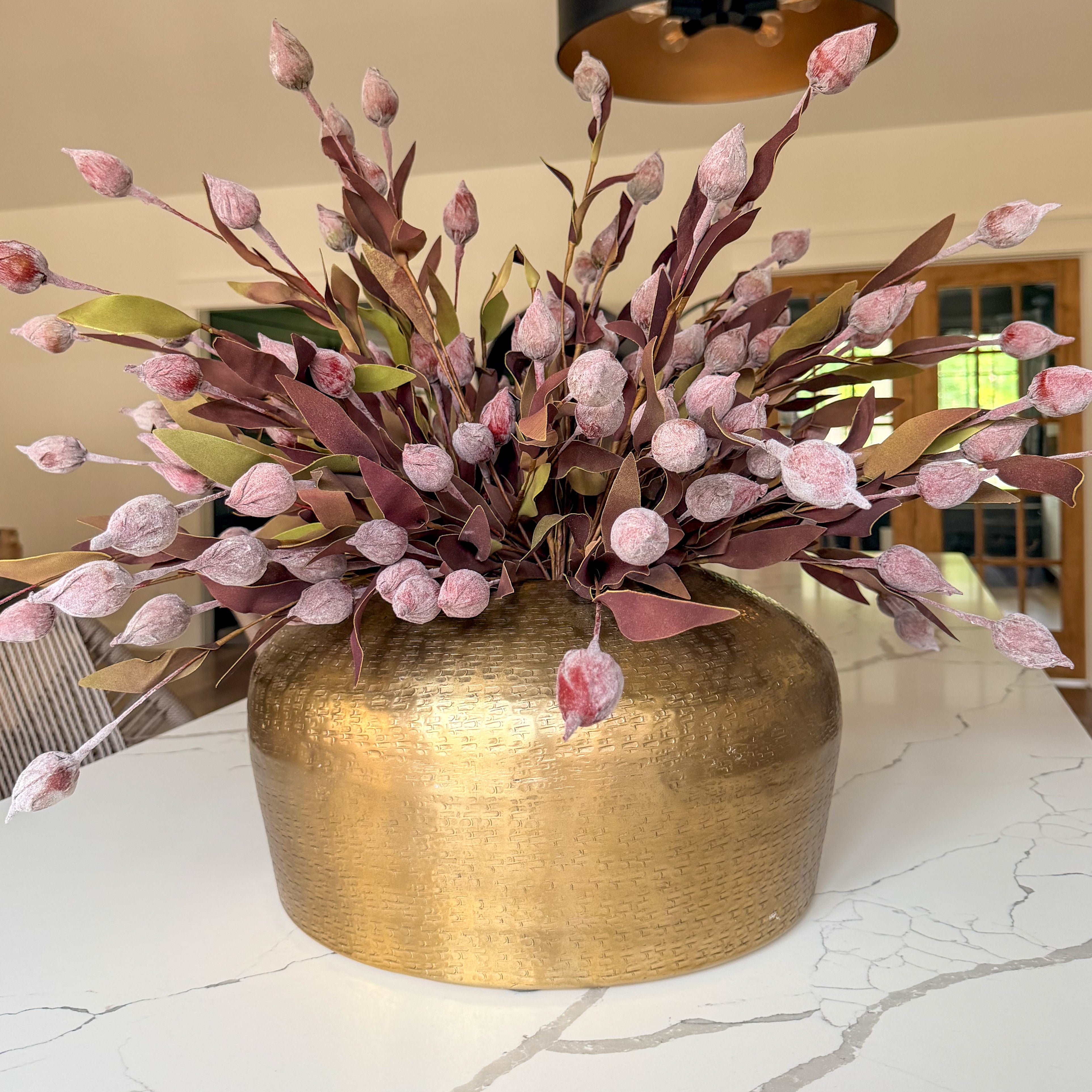 Hammered Gold Vase