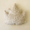 Cotton Tweed Leaf Pillow