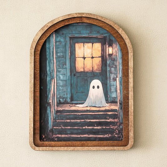 Ghost on Porch Framed Decor | Made in USA