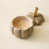 Gray Mango Wood Pumpkin Container | Small