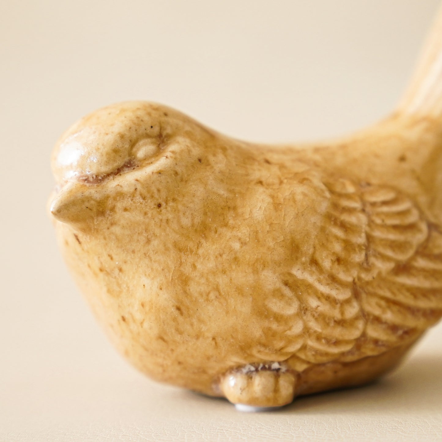 Mustard Ceramic Bird Accent