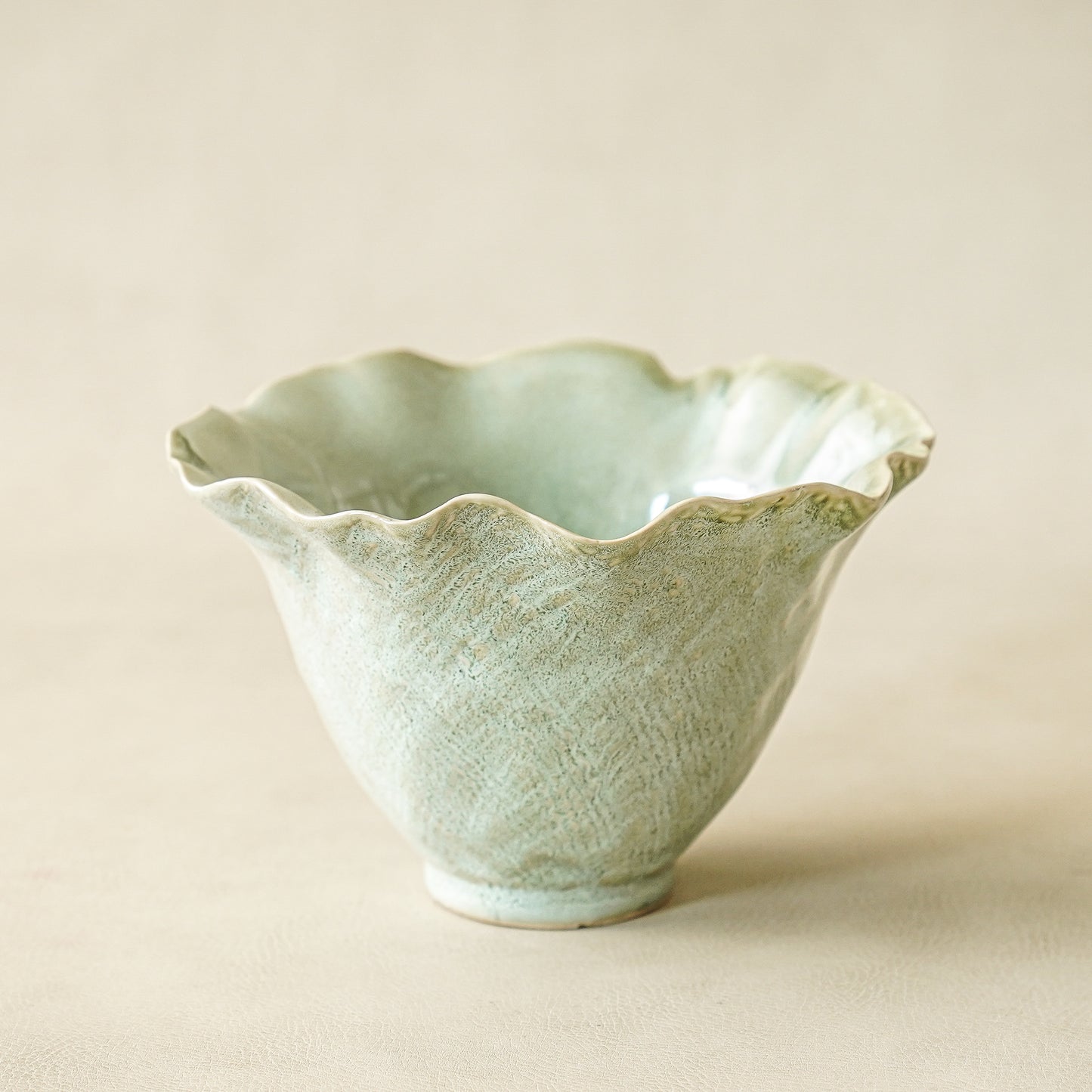 Ruffle Sage Decorative Bowl | Small