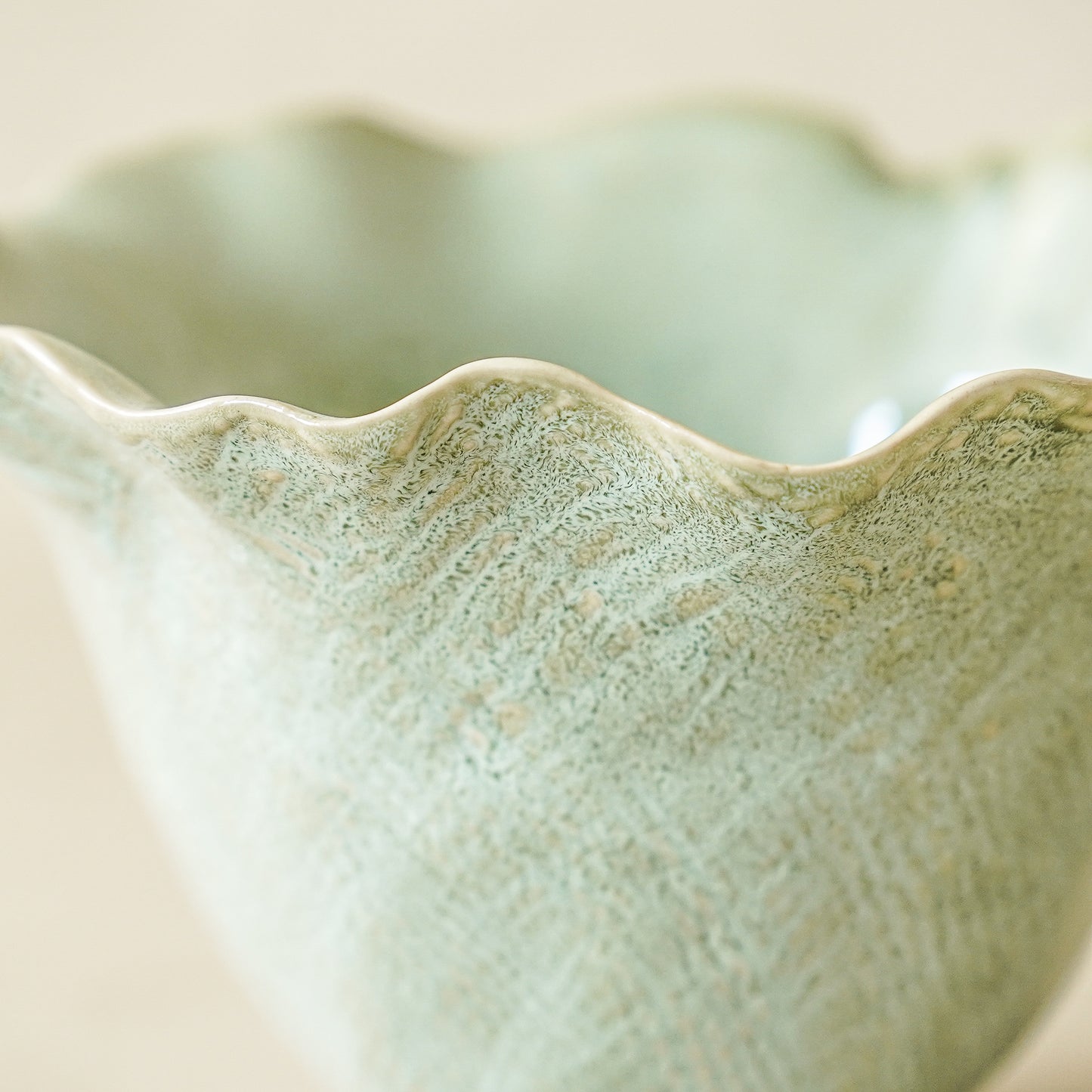 Ruffle Sage Decorative Bowl | Small