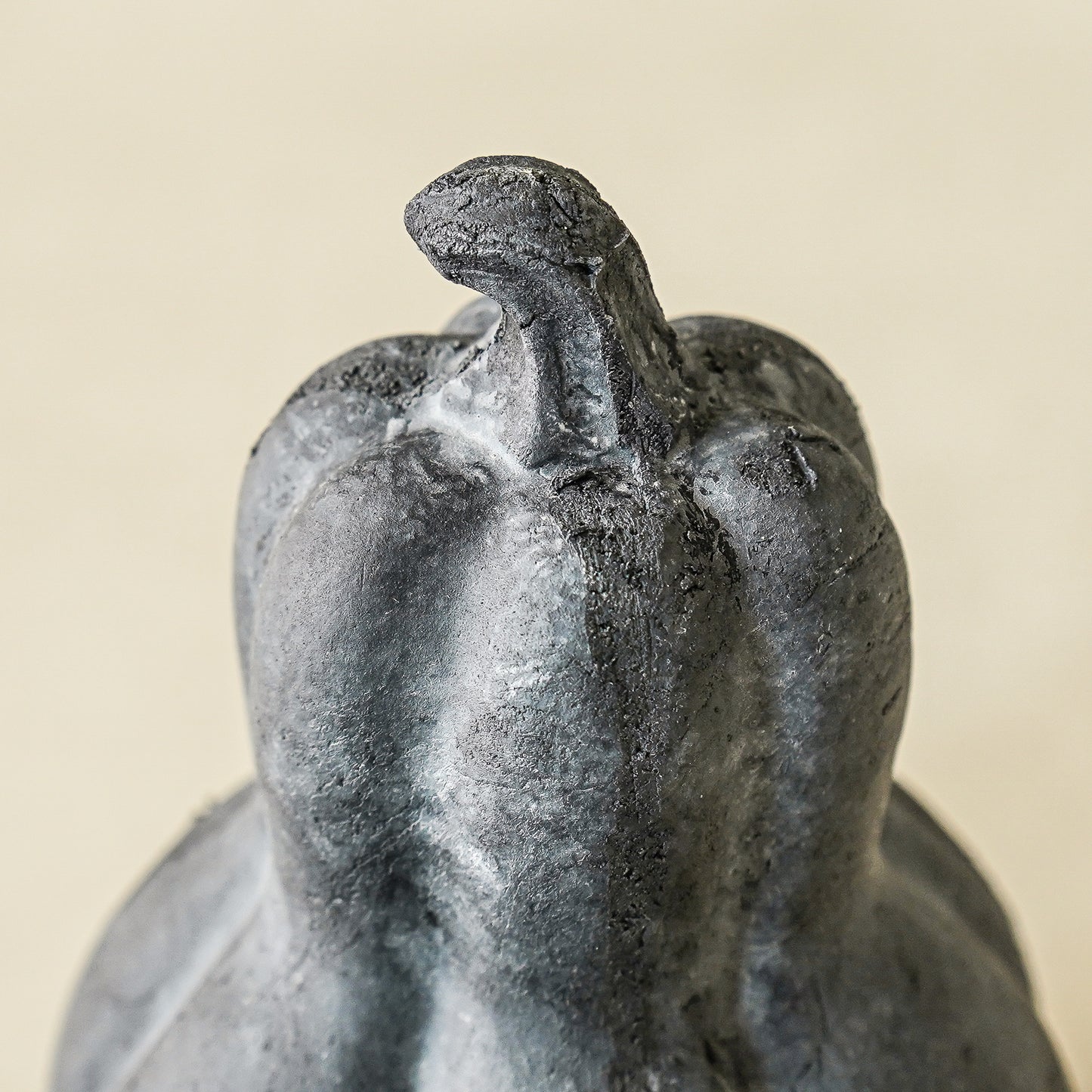 Black Terracotta Gourd | Matte Fall Shelf Decor