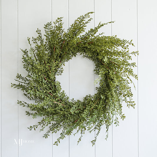 Real Touch Myrtle Leaf Wreath