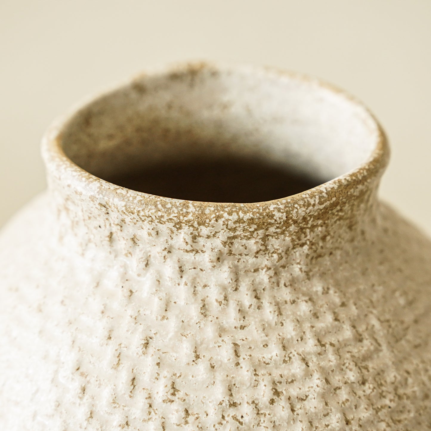 Evelyn Neutral Weave Vase