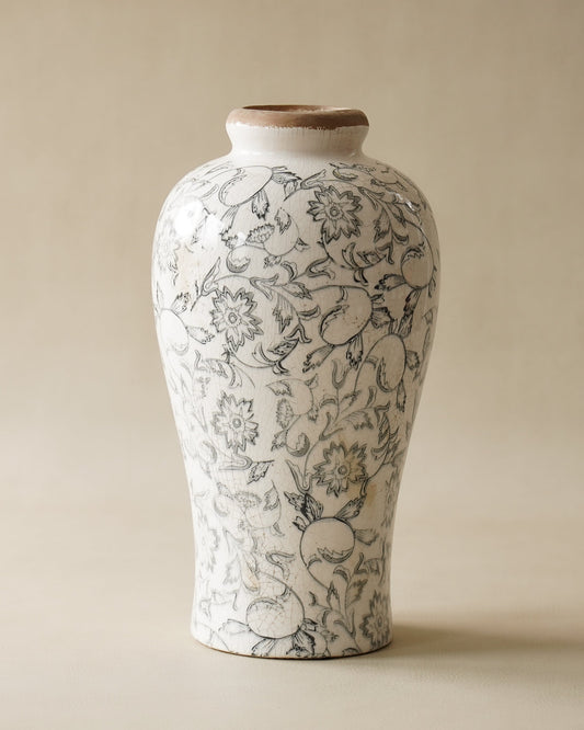 Whimsy Tall Charcoal Vase