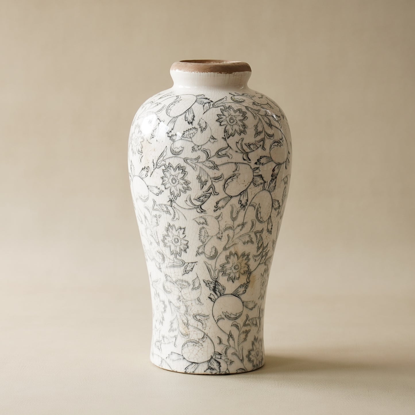 Whimsy Tall Vase | Charcoal