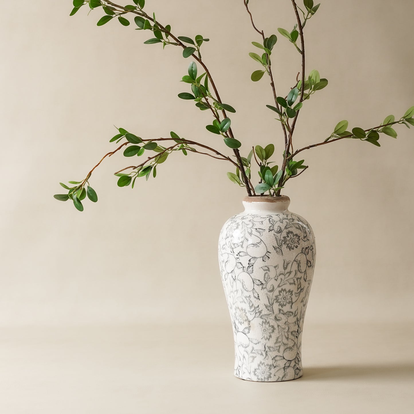Whimsy Tall Vase | Charcoal