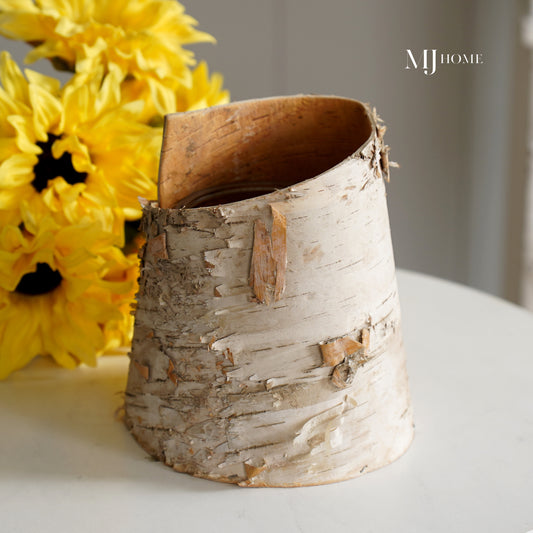 Birch Wrapped Vase