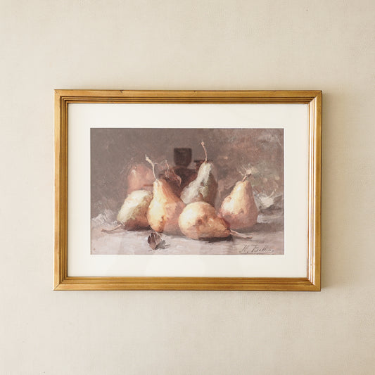 Vintage Pear Wall Art | Large