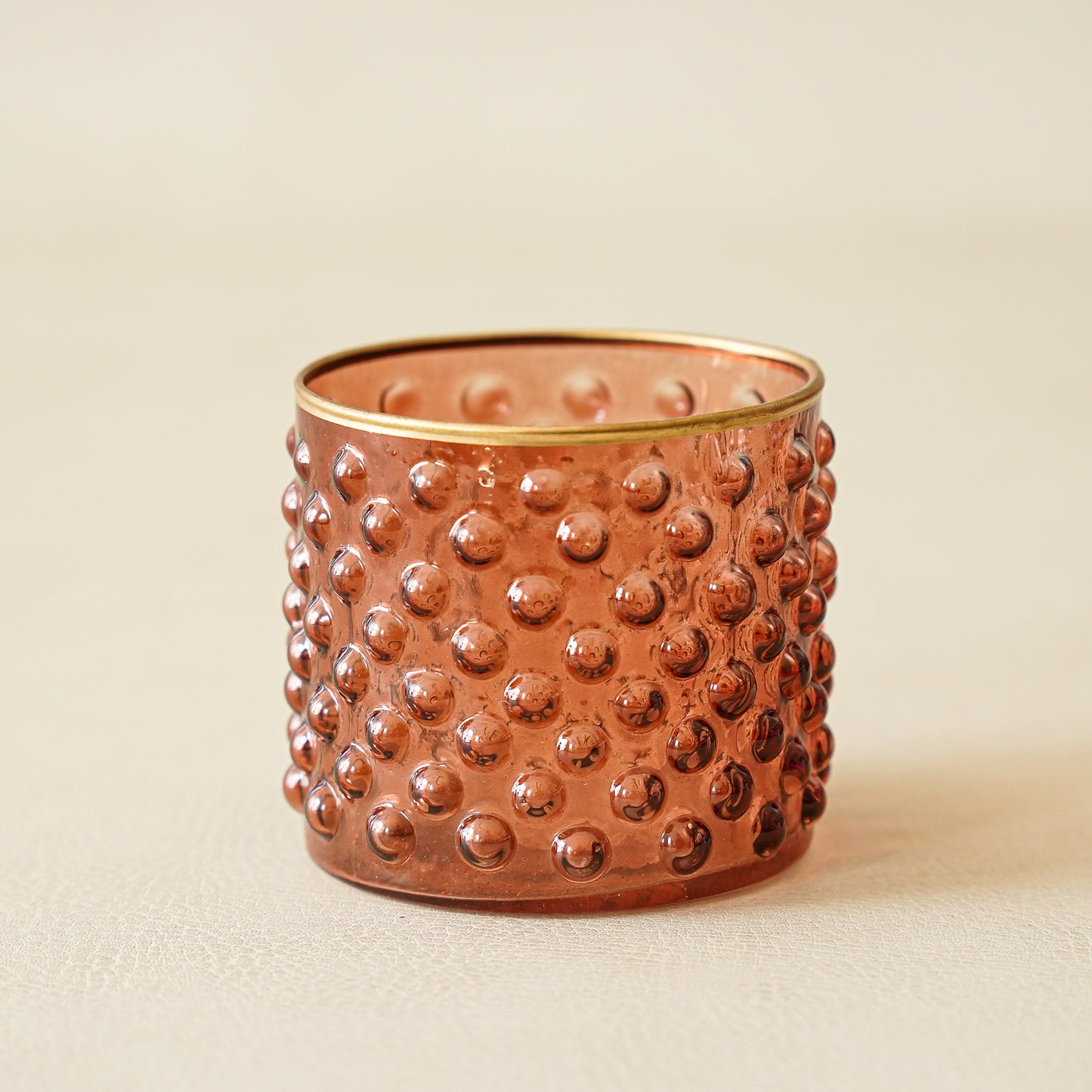 Rose Amber Embossed Dot Containers