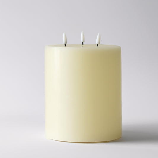 Flameless Ivory Triple Wick Candle