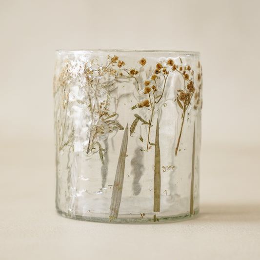 Pressed Babies Breath Jar | Small