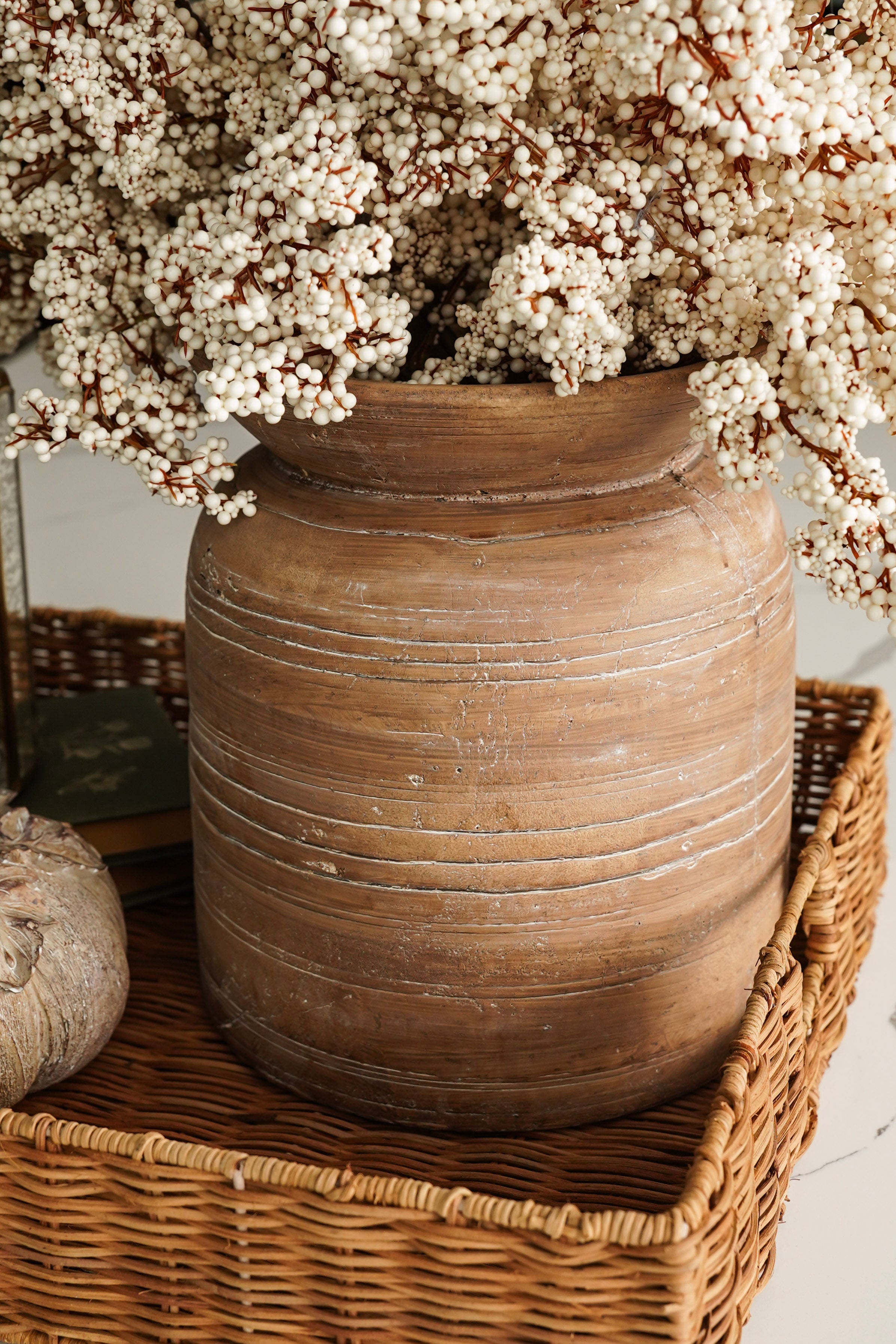 Aiden Terracotta Line Vase