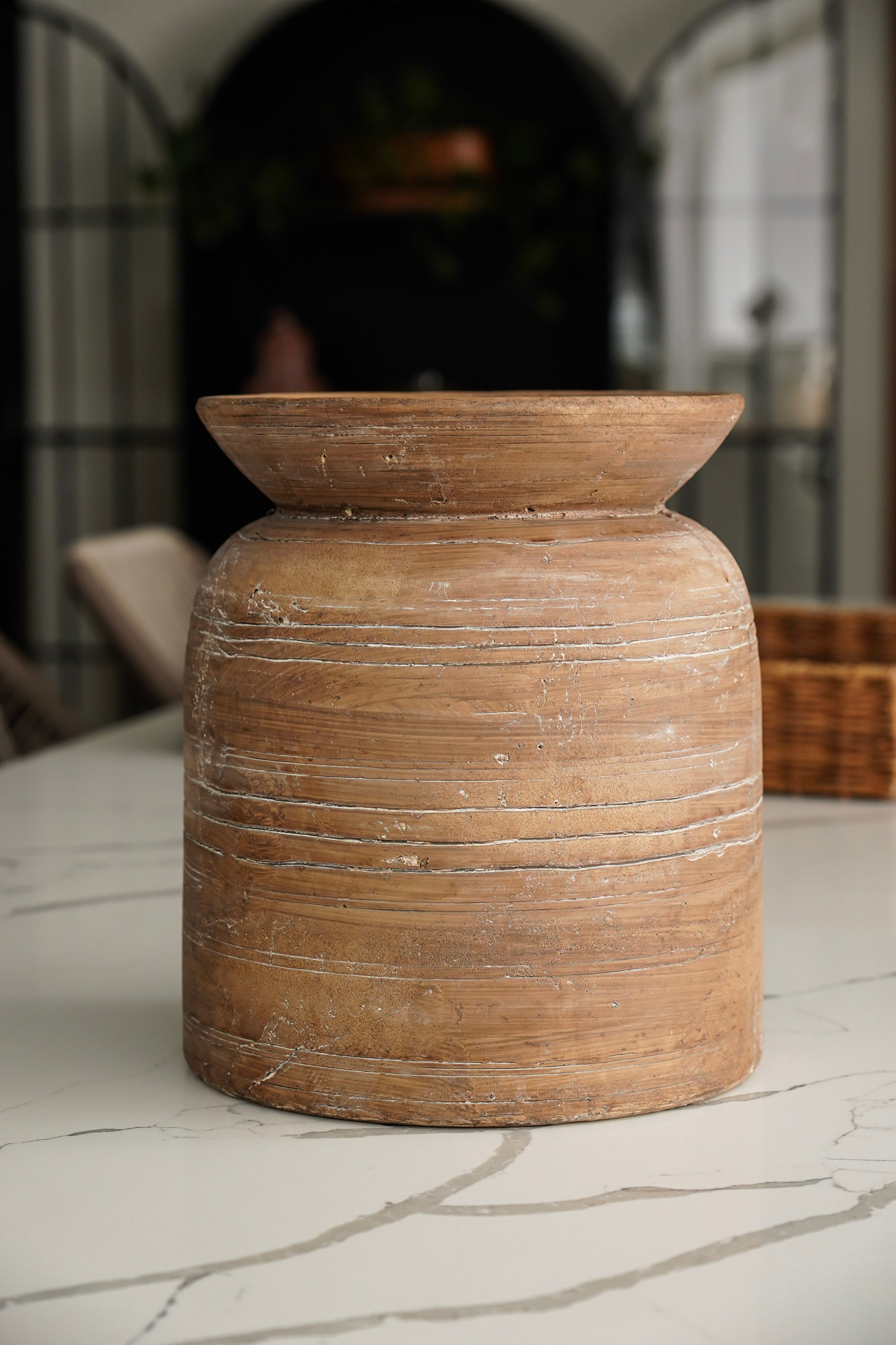 Aiden Terracotta Line Vase