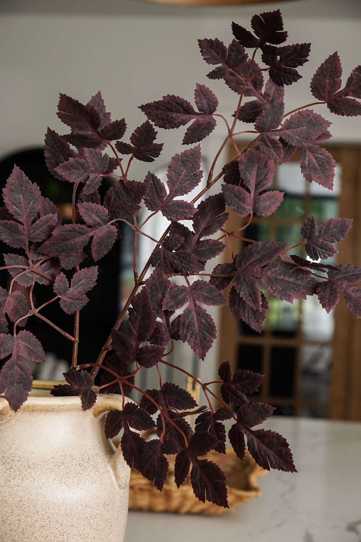 Burgundy Woodland Branch