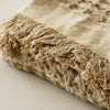 Cotton Waffle Weave Throw Blanket | Khaki