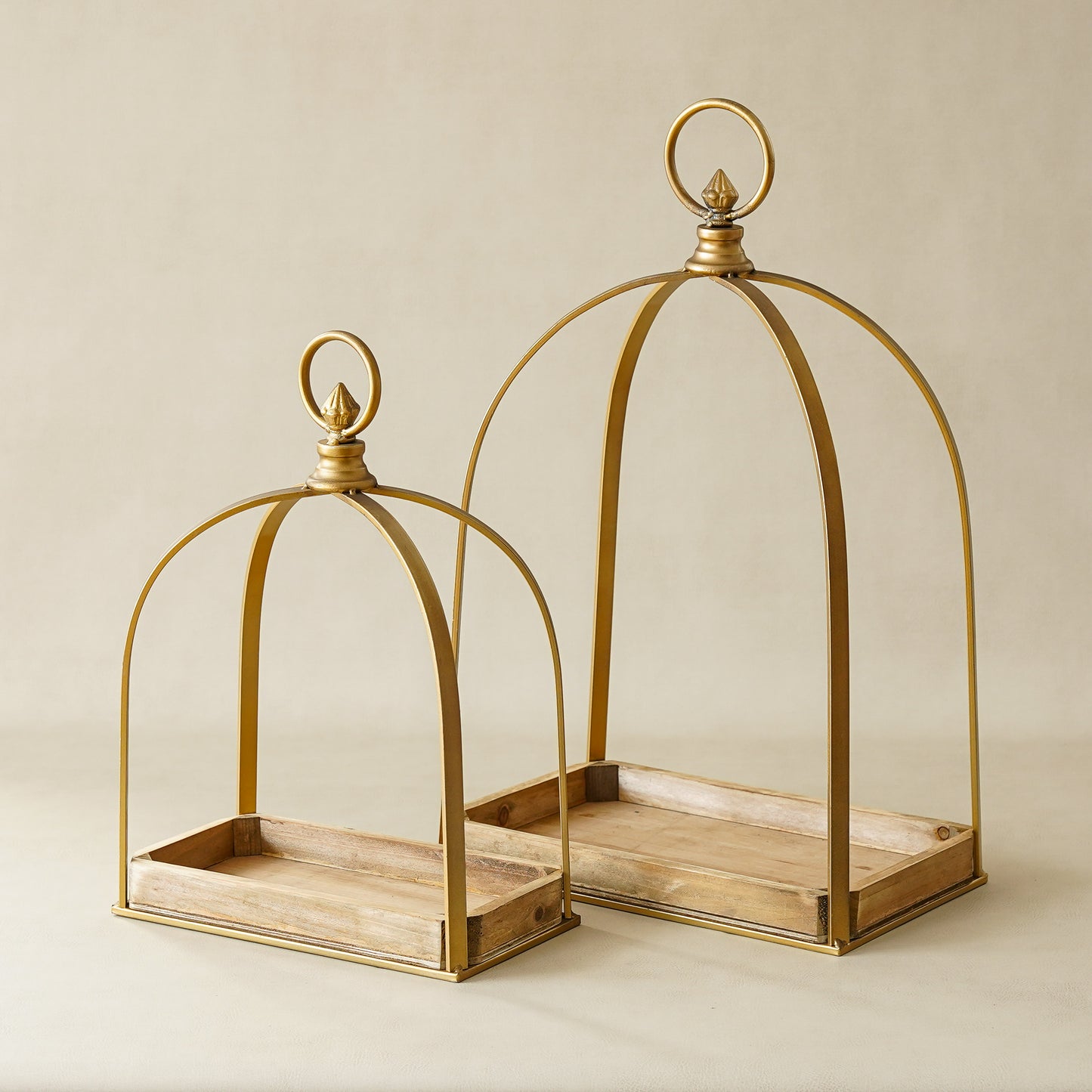 Gold Wide Lantern