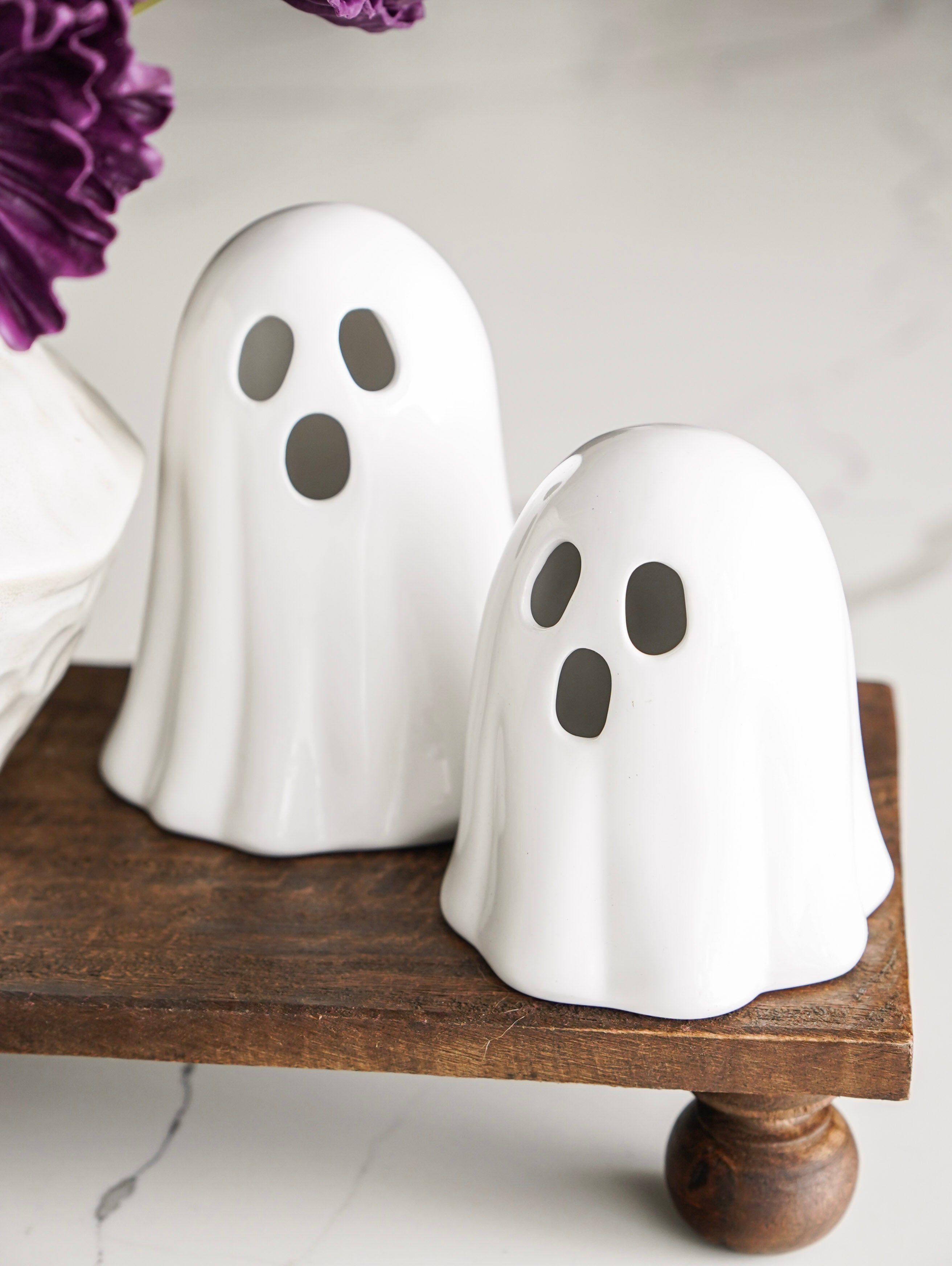 LED Flicker Ceramic Ghost