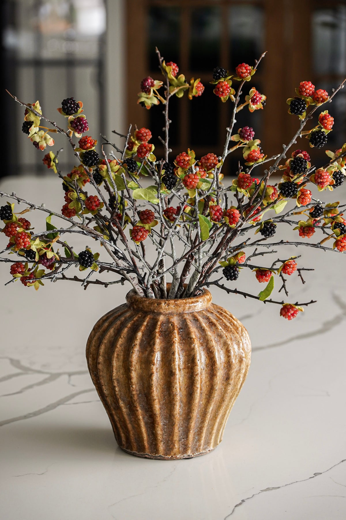 Small Brown Aged Terracotta Vase