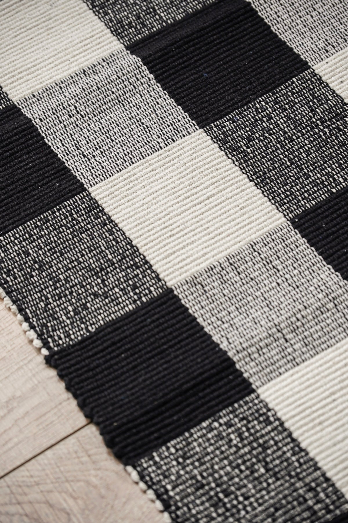 Black and White Rug